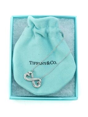 Tiffany & co paloma picasso double heart infinite necklace